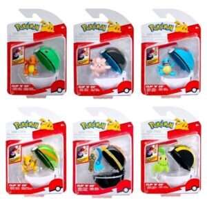 Pokémon Clip 'n' Go Minifigures Poké Balls Ver. 22 Jazwares