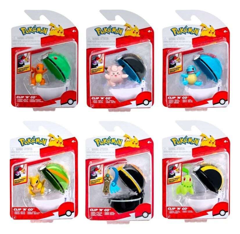 Pokémon Clip 'n' Go Minifigures Poké Balls Ver. 22 Jazwares