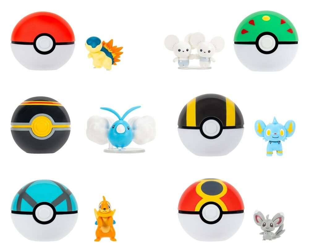 Pokémon Clip 'n' Go Minifigures Poké Balls Ver. 23 Jazwares