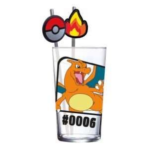 Pokémon Glass Tumbler Con Cannuccias Charizard 480 Ml Stor
