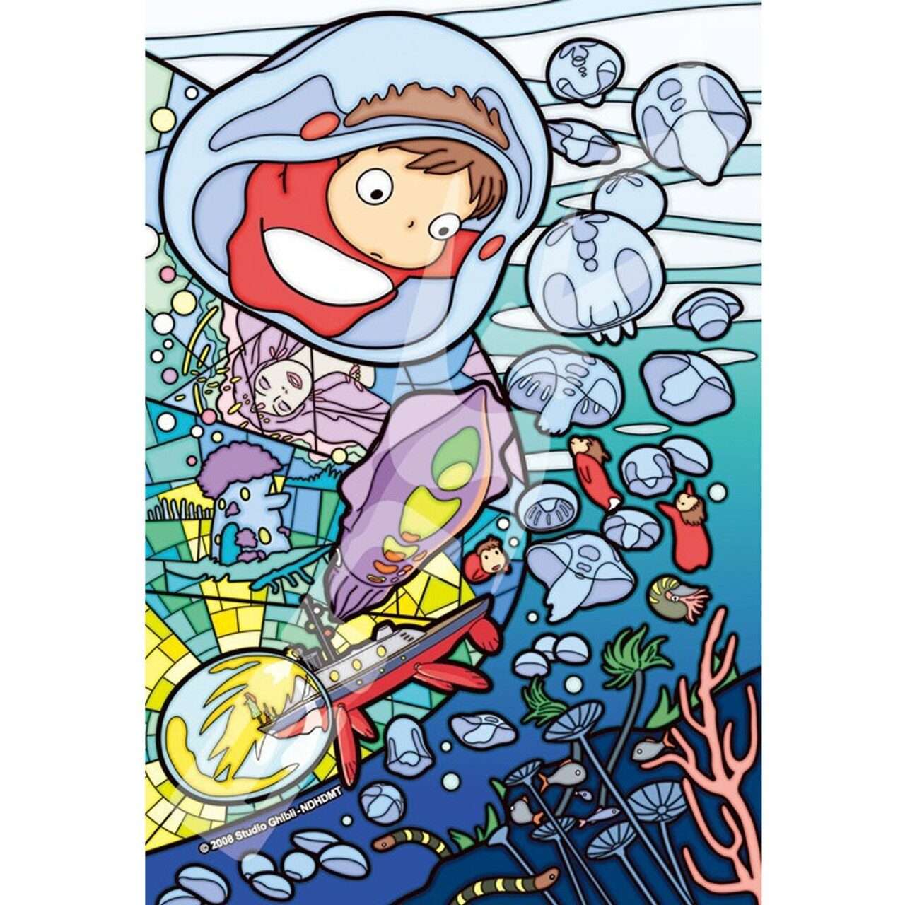 Ponyo 126 Pezzi Stained Glass Puzzle Puzzle Studio Ghibli