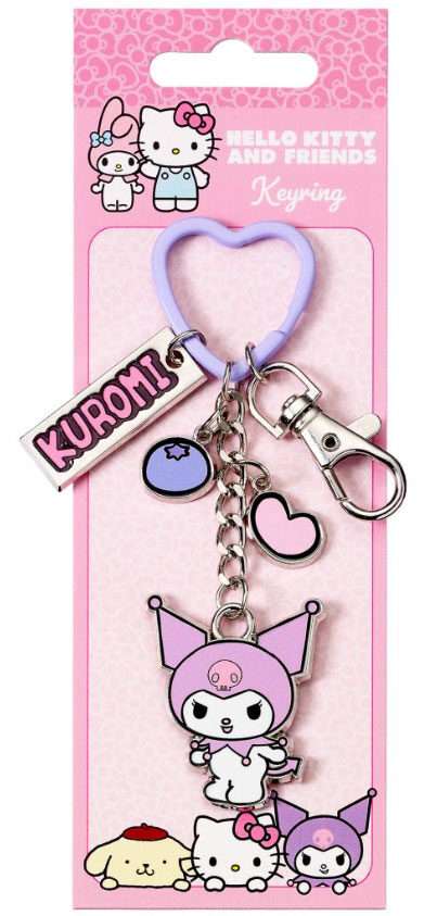 Portachiavi Hello Kitty Kuromi Con Ciondolos Hello Kitty - Gadget