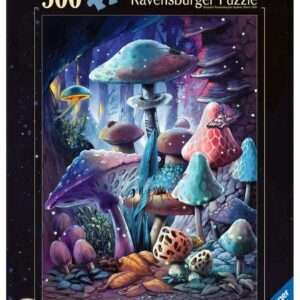 Ravensburger Glow-in-the-dark Jigsaw Puzzle Moonlight Mushrooms (500 Pezzi) Ravensburger