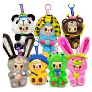 Rebel Bears Vinile Peluche Figures Blind Box Sweet Zoo Display 10 Cm Chaosweet