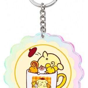 Sanrio Acrylic Keychain Pompompurin 30th Anniversary Squishy Cute Purin 02 Sakami Merchandise