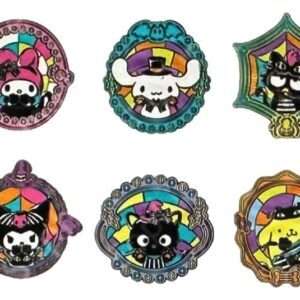 Sanrio By Loungefly Enamel Pins Blind Box Hello Kitty E Friends Halloween Stained Glass  Loungefly
