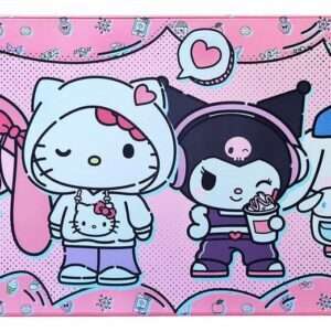 Sanrio Pink Black Party Series Xxl Tappetino Per Mouse Hello Kitty & Friends Pop Sakami Merchandise