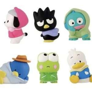 Sanrio Twinchees Mini Figures Hapidanbui Felpa Con Cappuccio 5 Cm Takara Tomy