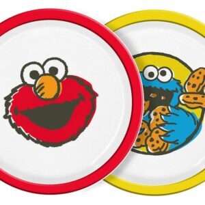 Sesame Street Plate Vintage Kids 2-Pack 22 Cm Geda Labels