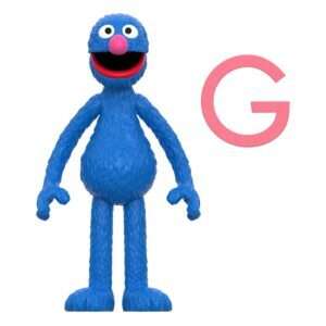 Sesame Street Reaction Action Figura Wave 05 Grover 10 Cm Super7