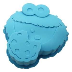 Sesame Street Silicone Baking Tray Cookie Monster Blue Geda Labels