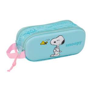 Snoopy 3D double pencil case Safta