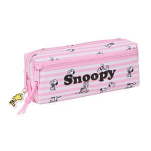 Snoopy triple pencil case Safta