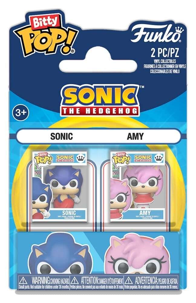 Sonic The Hedgehog Bitty POP! Vinyl Figure 2-Pack Sonic & Amy Rose 2 Cm Funko