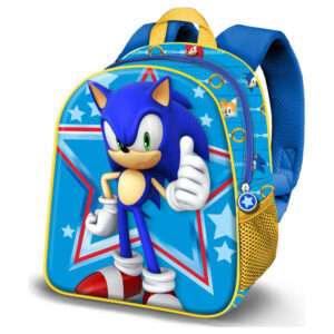 Sonic The Hedgehog Star 3d Zaino 31cm Karactermania