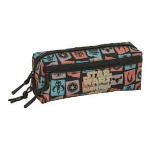 Star Wars Mandalorian & Grogu triple pencil case Safta