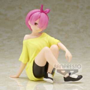 Starting Life In Another World Re:zero Relax Time Ram Training Syle Figura 14cm Banpresto