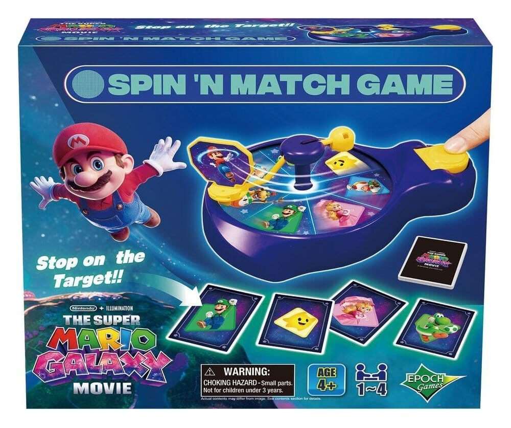 Super Mario Game Galaxy Movie Spin'n Match Epoch Toys