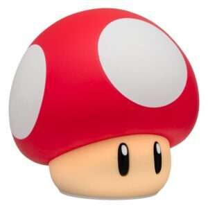 Super Mario SquishyGlo Silicon Light Super Mushroom Rechargeable 15 Cm Paladone Products