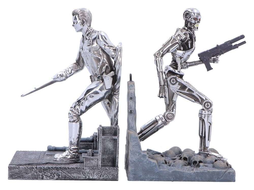 Terminator 2 Bookends T-1000 Vs T-800 19 Cm Nemesis Now