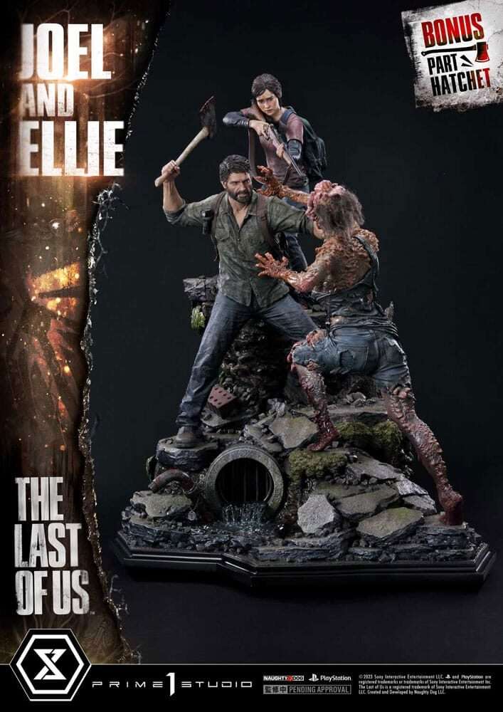 The Last Of Us Part I Ultimate Premium Masterline Series Statua Joel & Ellie Deluxe Bonus Version (the Last Of Us Part I) 73 Cm