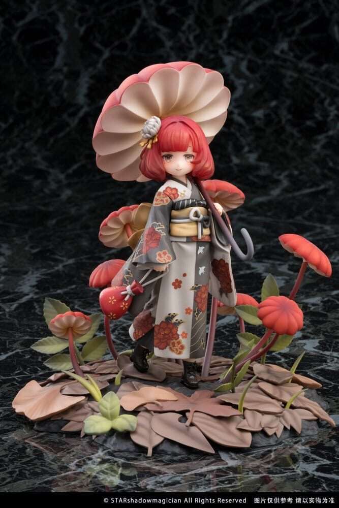 The Mushroom Girls Pvc Statua 1/1 No.6 Marasmius Haematocephalus 23 Cm Reverse Studio