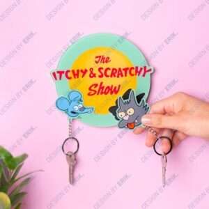 THE SIMPSON THE ITCHY & SCRATCHY SHOW KEY HOLDER Portachiavi GRUPO ERIK