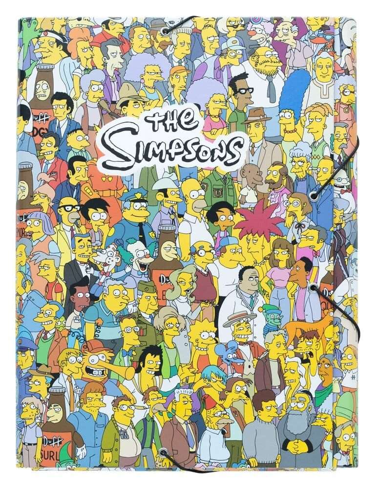 The Simpsons Elasticated Folder 34 X 26 Cm Grupo Erik