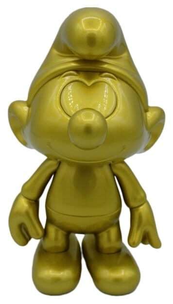 The Smurfs Vinile Figura Smurf Gold 19 Cm Puppy