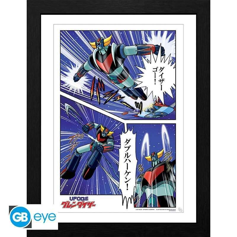 UFO ROBOT GRENDIZER FRAMED PRINT Stampa Con Cornice Abystyle Studio