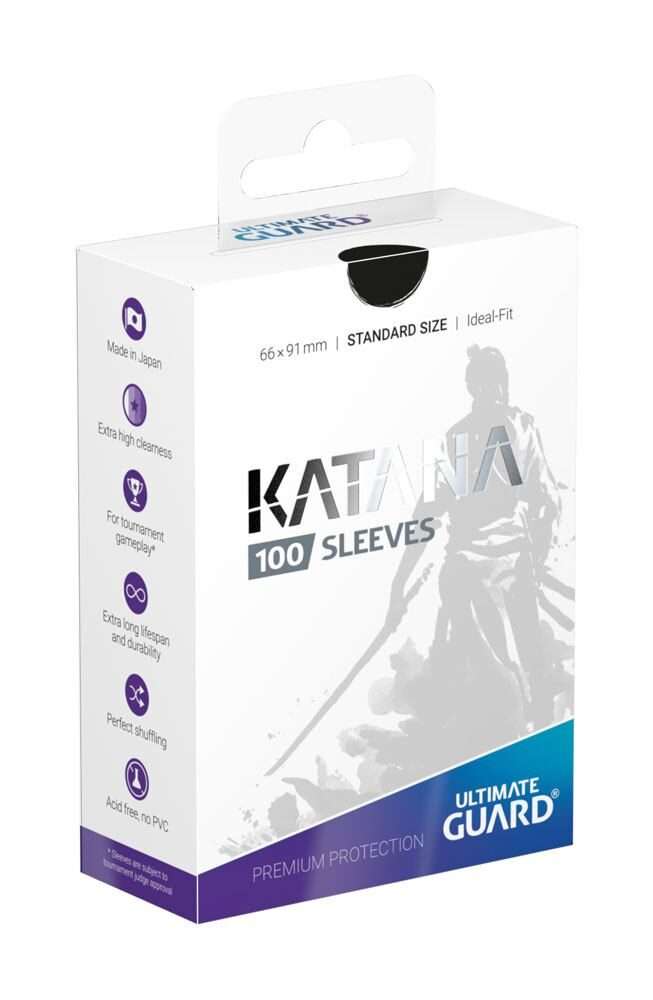 Ultimate Guard Katana Sleeves Standard Size Black (100) Ultimate Guard