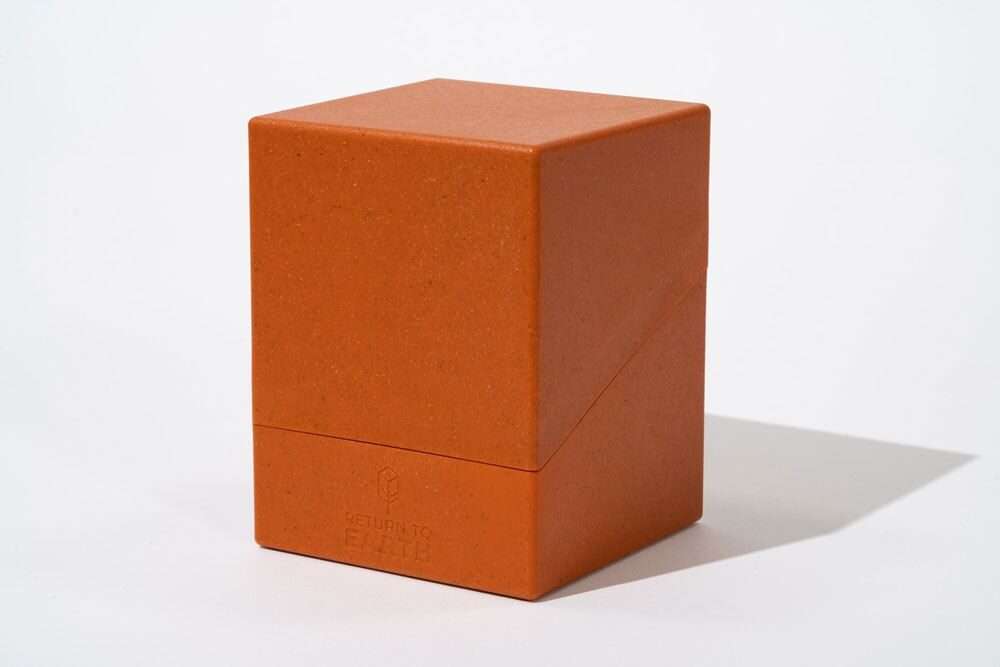 Ultimate Guard Return To Earth Boulder Deck Case 100+ Standard Size Orange Ultimate Guard