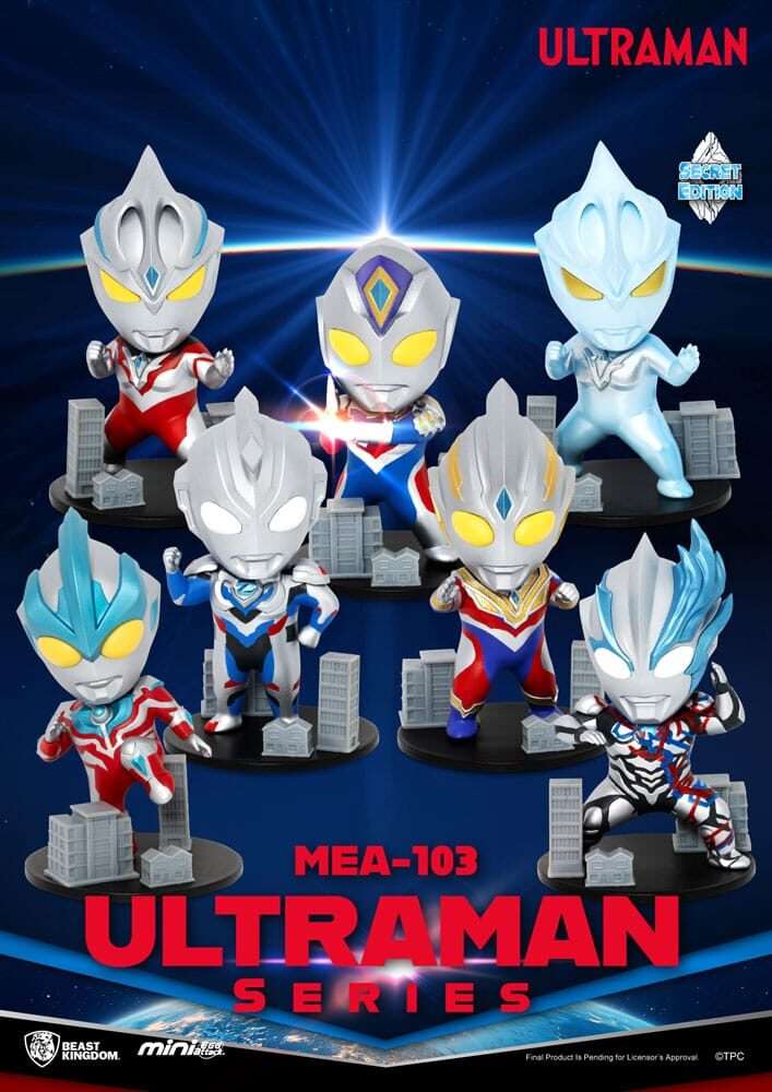 Ultraman Mini Uova Attack Blind Box Figures Ultraman Series 1 9 Cm Beast Kingdom Toys