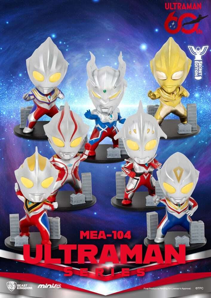Ultraman Mini Uova Attack Blind Box Figures Ultraman Series 2 9 Cm Beast Kingdom Toys
