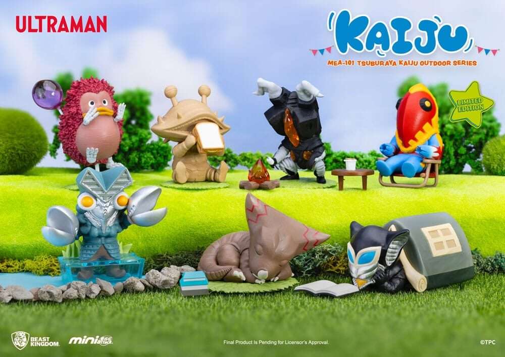 Ultraman Mini Uova Attack Outdoor Series Figures Tsuburaya Kaiju Blind Box 7 Cm Beast Kingdom Toys