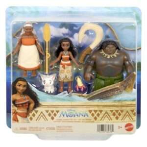 Vaiana Action Figura 3-pack Character Set 9 Cm Mattel