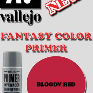 VALLEJO FANTASY COLOR PRIMER BLOODY RED 28023 COLORI VALLEJO