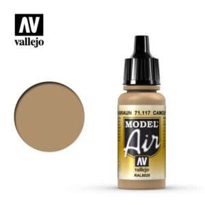 VALLEJO MODEL AIR CAMOUFLAGE BROWN 71117 COLORI VALLEJO
