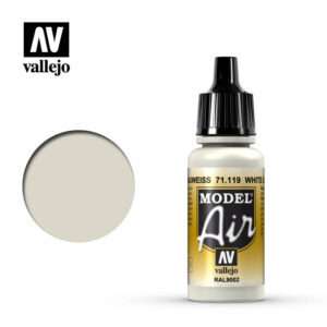 VALLEJO MODEL AIR WHITE GREY 71119 COLORI VALLEJO