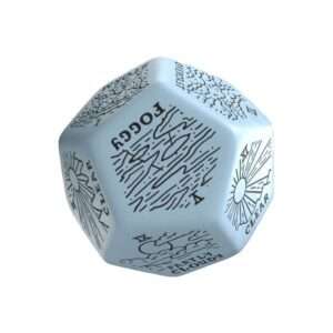 Viridian Jumbo Dice Weather Generator Die D12 Blue Q Workshop