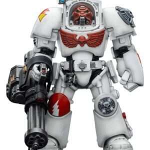 Warhammer 40,000 Action Figura White Scars Terminator 3 Con Power Fist E Assault Cannon 14 Cm Joy Toy (cn)