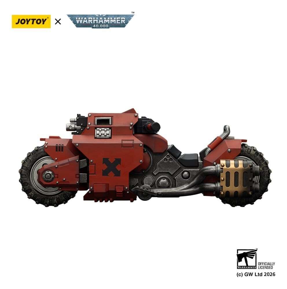 Warhammer 40,000 Raider-pattern Combat Bike Blood Angels Con Twin-linked Bolt Rifles 22 Cm Joy Toy (cn)