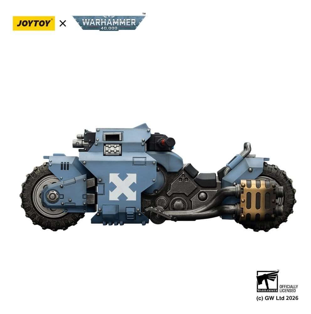 Warhammer 40,000 Raider-pattern Combat Bike Space Wolves Con Twin-linked Bolt Rifles 22 Cm Joy Toy (cn)