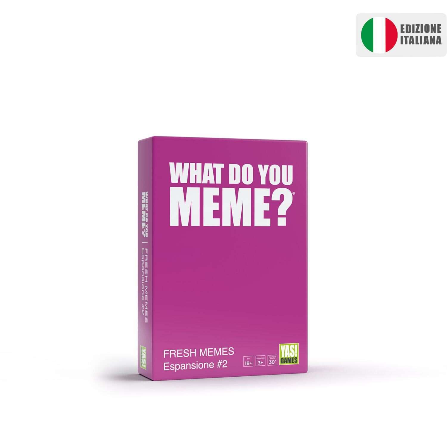 WHAT DO YOU MEME - FRESH MEMES 2 - ESPANSIONE - VERSIONE ITALIANA Gioco Da Tavolo YAS! GAMES