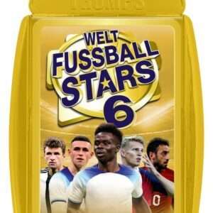 World Football Stars 6 Card Game Top Trumps *German Version* Winning Moves