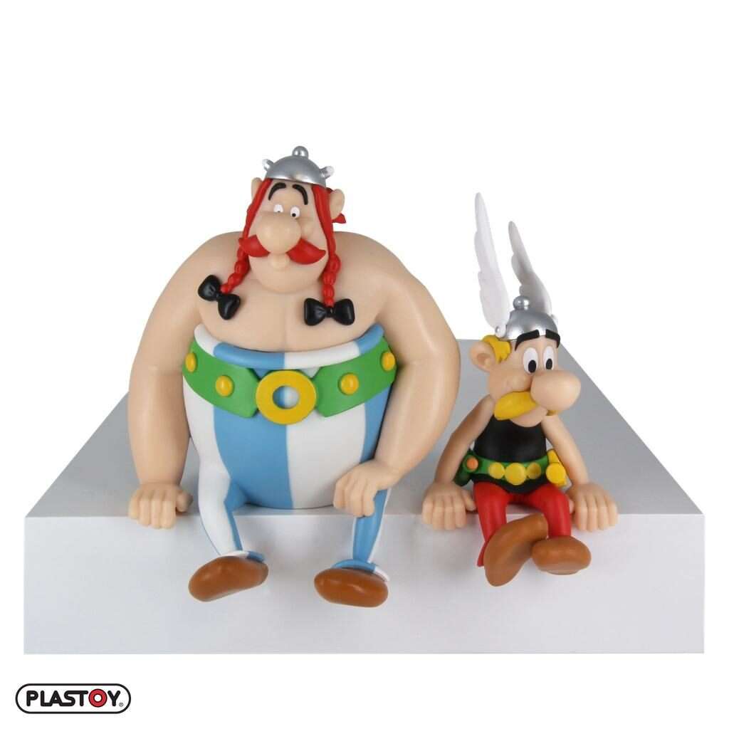 ASTERIX & OBELIX SEATED FIGURES Figura PLASTOY
