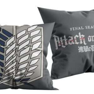 Attack On Titan (Final Season) Pillow Grau 40x40 Cm Halantex