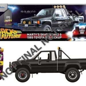 Back To The Future Diecast Vehicle 1:24 Marty's Skateboard 1985 Toyota Jada Toys