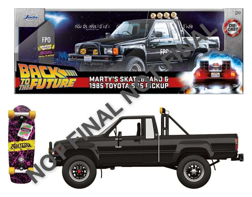 Back To The Future Diecast Vehicle 1:24 Marty's Skateboard 1985 Toyota Jada Toys