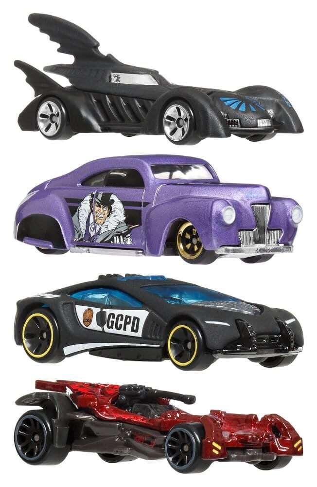 Batman Hot Wheels Silver Series Die-Cast Vehicles 1/64 979R Mattel